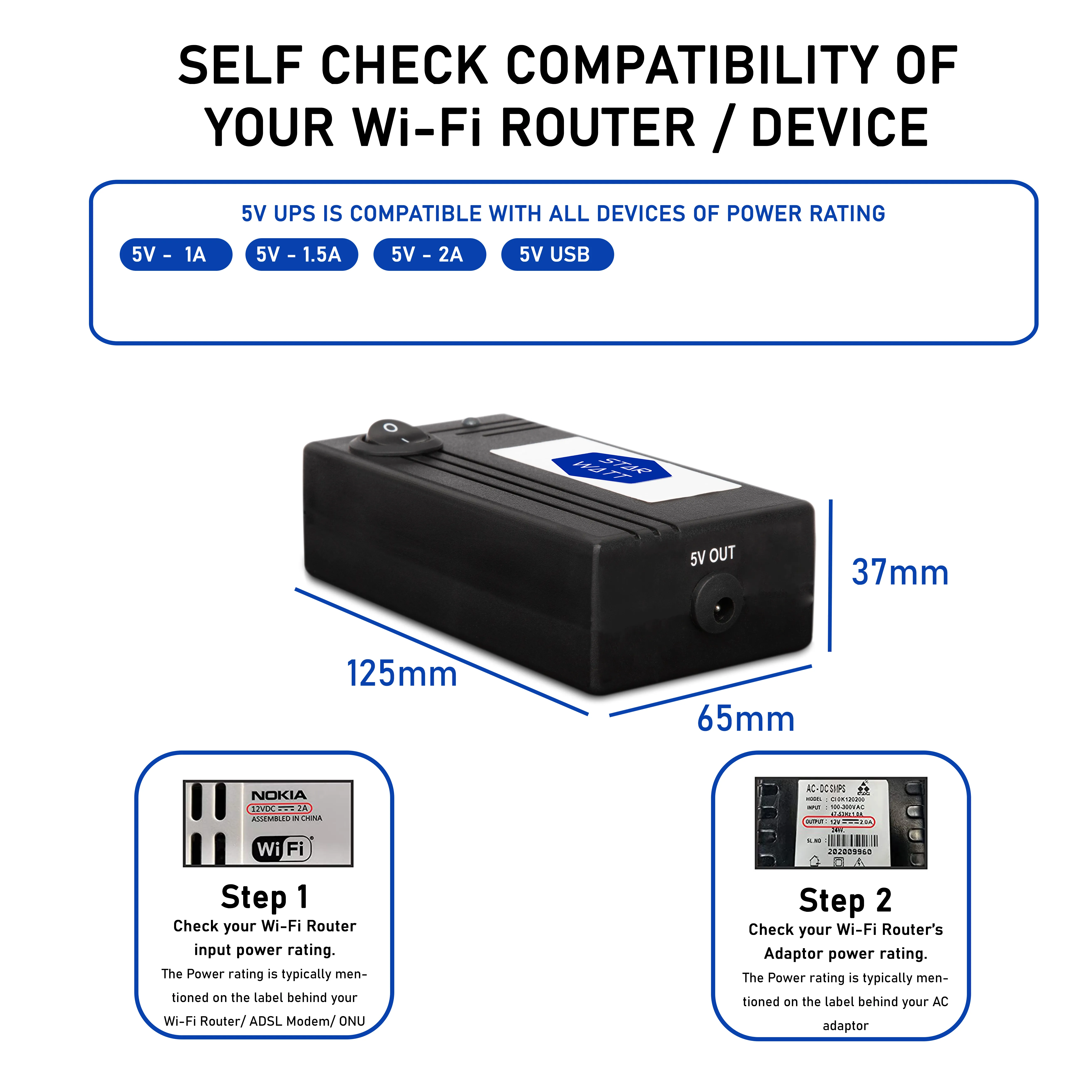 5V mini ups Starwatt
