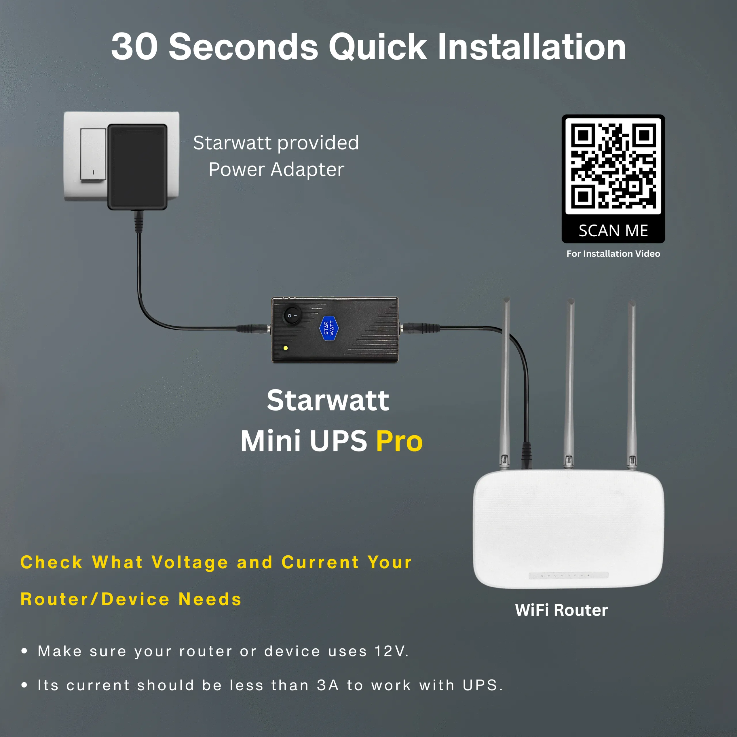 Starwatt Mini UPS Pro, Starwatt Mini UPS Pro 3 Output, Starwatt 12V 3A Mini UPS, Starwatt Router UPS, Starwatt WiFi Router Mini UPS, Starwatt UPS for Modem and Router, Starwatt Mini UPS Pro with 12V 3A Adapter, Starwatt Mini UPS Pro 6-8 Hours Backup, 12V 3A UPS for Router, 9V 1A UPS Output, 5V 2A USB UPS, Multi-Voltage Router UPS, 3 Output Mini UPS, Zero Lag Switching UPS, Intelligent Battery Management UPS, Replaceable Battery Mini UPS, Wall Mountable Router UPS, Plug and Play UPS Device, UPS for WiFi Router, UPS for Broadband Modem, UPS for ONT/ONU Devices, UPS for Set-Top Box, UPS for CCTV Camera, UPS for Alexa Devices, UPS for Google Nest WiFi, UPS for VOIP Phone Systems, UPS for Alarm Systems, UPS for Smart Home Devices, Uninterrupted Power Supply for Router, Best Mini UPS for Home Use, Compact UPS for Networking Devices, Long Backup UPS for Router, High Capacity Mini UPS, Reliable Router UPS in India, Affordable Mini UPS for WiFi, Top Rated Router UPS, Energy Efficient Mini UPS, Durable Mini UPS for Electronics.