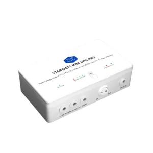 Starwatt Mini UPS Max with 12 Hours to 18 Hours Backup | Three Voltage Output for 12V upto 2A, 9V upto 2A, 5V upto 2A | USB Powered Devices with EV Grade 31200mAh, 140.55Wh Battery | 1 Year Warranty