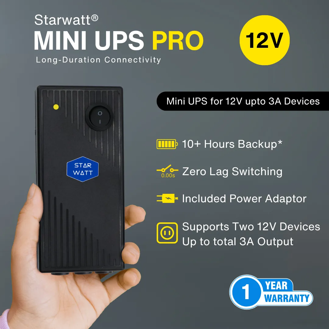 starwatt 12v 3A dual output UPS