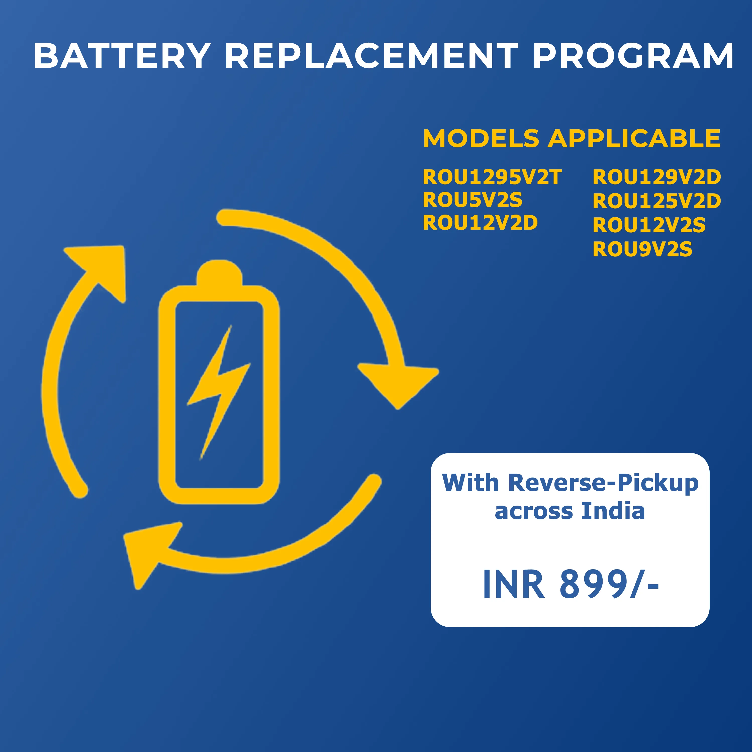 Starwatt Mini UPS Battery Replacement Program 899