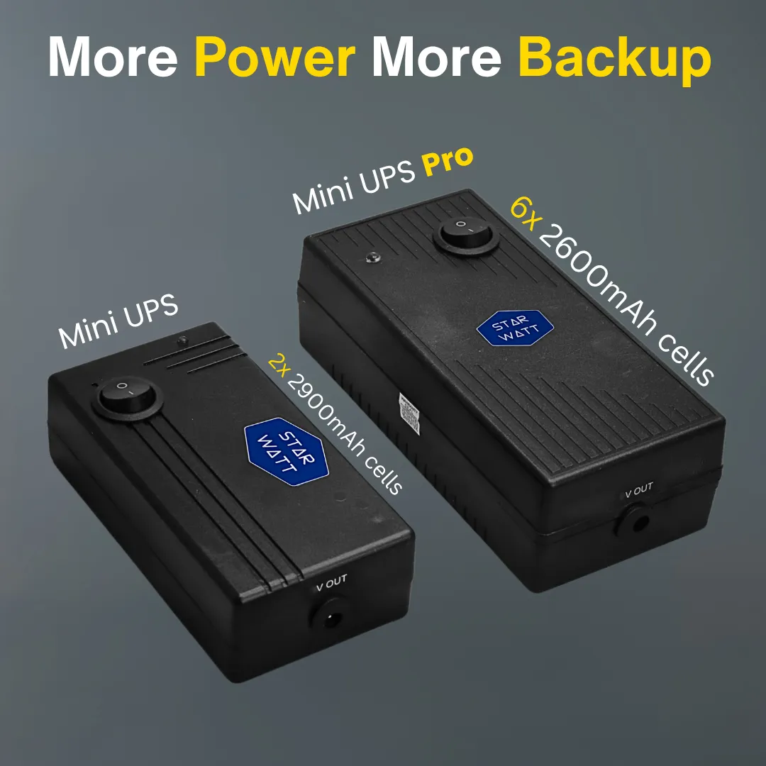 24V ups for Industrial IoT Devices, RTU, HMI, Flow meter, HMI, data logger and 24V PoE devices by Starwatt