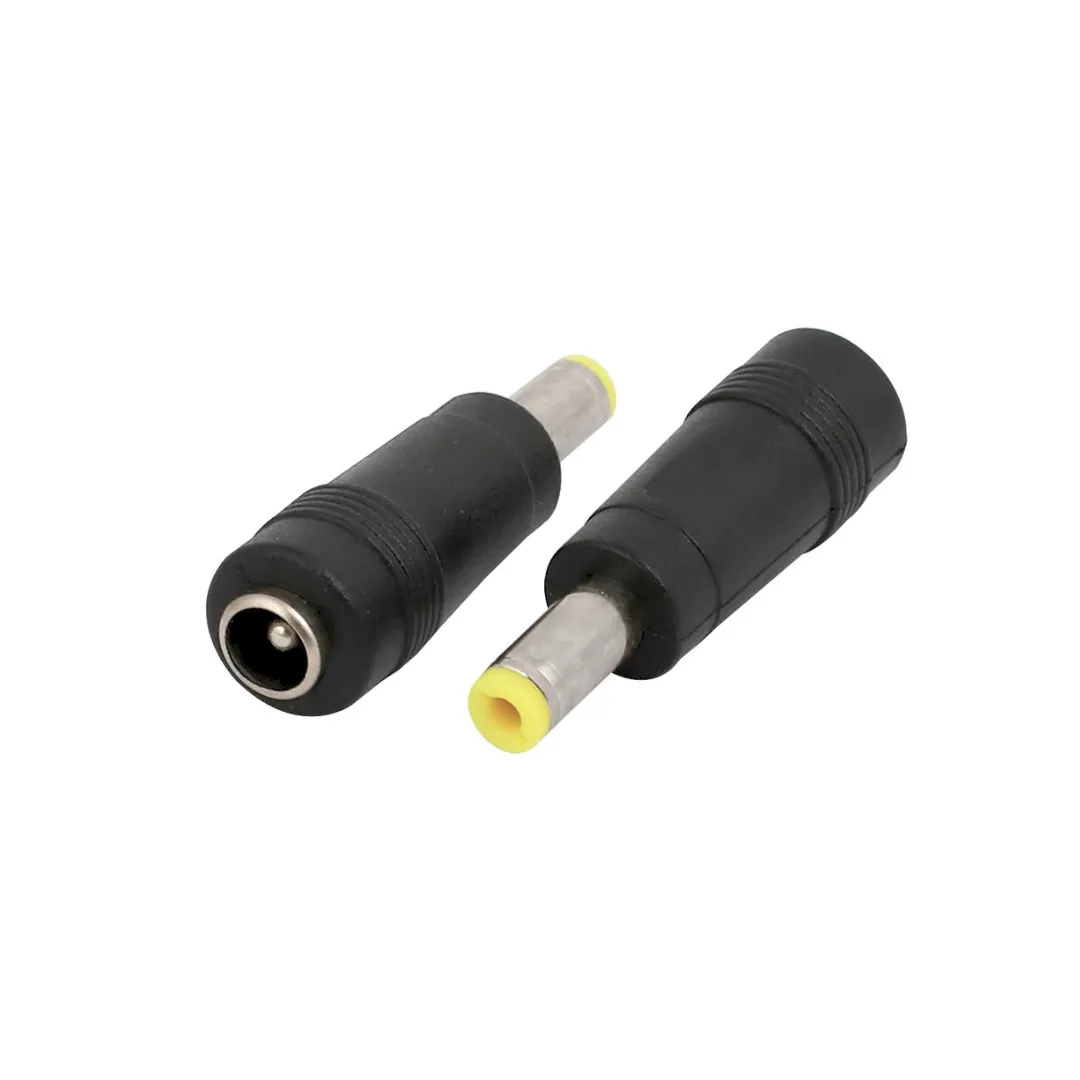 DC Power Socket Adapter to 5.5 x 2.1mm Female to Male 5.5 x 2.5mm Connector 5.5 x 2.1mm Female to Male 5.5 x 2.5mm Connector